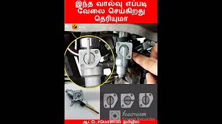 Fuel ONOFF Valve or Petcock Valve automobiletamil shorts tamil [upl. by Mouldon]