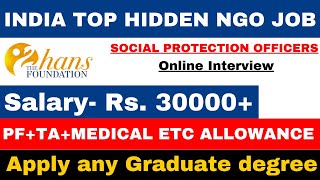 PERMANENT TOP MOST NGO HIDDEN VACANCY  FRESHERS ELIGIBLE  NGO JOBS  APPLY ANY GRADUATE [upl. by Ahsilrak]