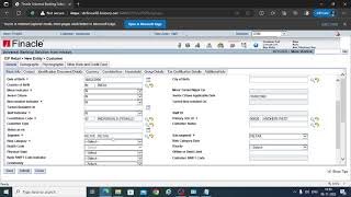 FINACLE 10 TRAINING  Customer ID creation using CRM module [upl. by Sosthena]