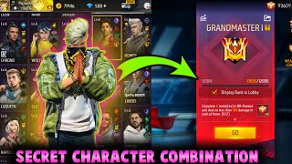 BEST CHARACTER COMBINATION IN FREE FIRE  CS RANK BEST COMBINATION  BR RANK CHARACTER COMBINATION [upl. by Maice]