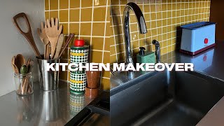 renter friendly Kitchen Makeover  abetweene [upl. by Ennayhc518]