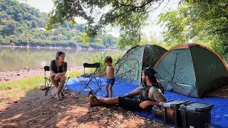 ACAMPAR NA BEIRA DO RIO  Tudo tranquilo até ANOITECER [upl. by Ytnom248]