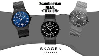 SKAGEN 233XLTMB Grenen Titanium Watch Fossil Group [upl. by Umont]