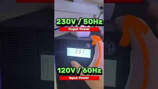 Voltage amp Frequency converter runs 230V50Hz Siemens European coffee machine on 120V60Hz USA power [upl. by Euqinot326]