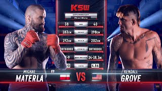 KSW Free Fight Michal Materla vs Kendall Grove 2 [upl. by Syst]