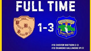 Clarendon College Defeats Paul Bogle High School 31 ISSA Dacosta Cup Vlog amp Highlights [upl. by Halima192]