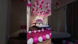 Room birthday decorforyoupage❤️❤️ deceration royaldecorbynabeel unfreezemyacount🙏 foryoupage❤️ [upl. by Highams]