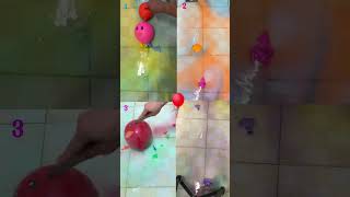 ASMR synthesis of colorful water balloons shorts satisfying [upl. by Airyt563]