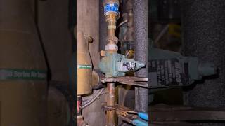 Replacing a malfunctioning automatic fill valve for a hot water boiler heating service [upl. by Dorice68]