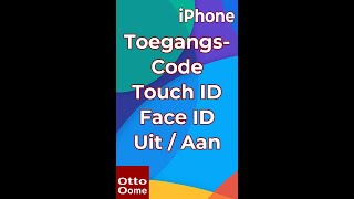 Hoe zet je de toegangscode van je iPhone aan of uit Touch id of Face ID uit en aanzetten [upl. by Anavas]