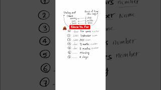 🇺🇸since Vs for 😱🔥❌ english toeic ielts grammar learnenglish englishgrammar learn toefl [upl. by Kass252]