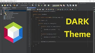 Set Dark Theme in Netbeans IDE [upl. by Eberhard]