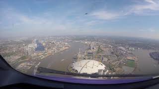 Flying over London City LCY Airport [upl. by Sudhir205]