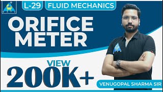 Fluid Mechanics  Module 4  Orifice Meter Lecture 29 [upl. by Nauhs727]