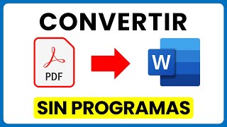 Cómo convertir PDF a WORD sin programas  Guía 2024 [upl. by Torhert947]