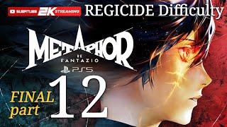 Metaphor ReFantazio NG Regicide Difficulty Gameplay Walkthrough Final Part 12  Road to Platinum [upl. by Erodasi]