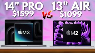 M3 MacBook Pro 14quot vs M2 MacBook Air 13quot  DONT BE FOOLED [upl. by Novhaj]