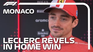 “A Moment I Will Never Forget”  Emotional Charles Leclerc On His Home Win  2024 Monaco Grand Prix [upl. by Enrahs]