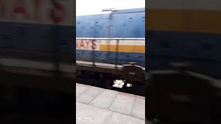 19616 Udaipur City Kavi Guru Express With EMD Locomotive Arrival at Farrukhabad Junction [upl. by Rebmat]