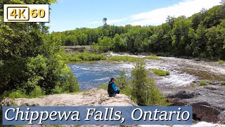 🌊 Discover Chippewa Falls in 4K  Scenic Walking Tour in Algoma Ontario 🍃 [upl. by Luhe]