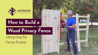 How to Build a Wood Privacy Fence [upl. by Odnumde]