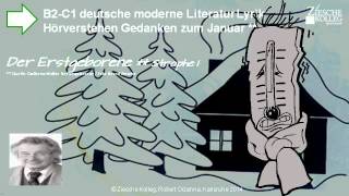 B2C1 Hörverstehen deutsche moderne Literatur Lyrik Gedanken [upl. by Codi555]