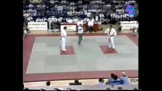 Kyokushinkai Karate Knockdown 1989 Crystal Palace  Mick Thompson V Rick McCelroy [upl. by Ahse]