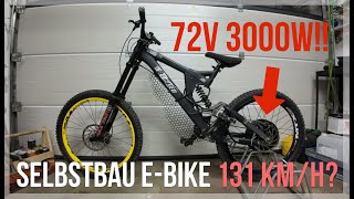 3000w 72V Selbstbau EBike Downhill Ebike Build Part 1 [upl. by Jeanne]