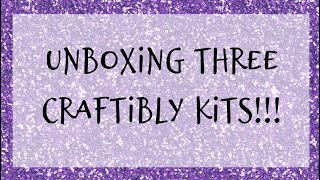 Craftibly Unboxing Three Diamond Painting Kits [upl. by Dlanigger]