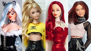 Barbie Doll Makeover Transformation  DIY Miniature Ideas for Barbie  Wig Dress Faceup and More [upl. by Naltiak777]