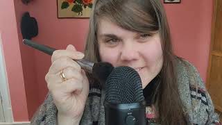 ASMR mic brushing whilst I talk about US election resultskinda intense [upl. by Ralfston207]