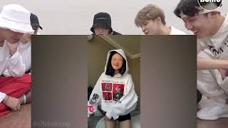 BTS REACTION Kika Kim XO Team TikTok Top 2024 3 [upl. by Natye]