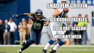 Shaquem Griffin 49  2018 PreSeason Highlights ALL Tackles  One Handed Player [upl. by Norrab]