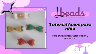 tutorial pinzas para el cabello niña tienda Lbeands [upl. by Januarius608]