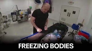 A look inside an Arizona cryogenics facility freezing bodies for the future [upl. by Yeblehs]