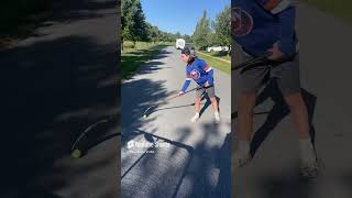 How to shoot a street hockey puck ￼ [upl. by Parrott]