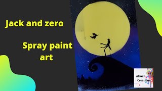 Nightmare Before Christmas Spray Paint Art [upl. by Arreis526]