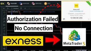 MetaTrader 5 Authorization FailedNo Connection Error Fix MT4MT5 [upl. by Ahtiuqal]