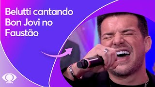 Belutti dupla de Marcos cantando Bon Jovi no Faustão quotImpressionantequot [upl. by Melina]