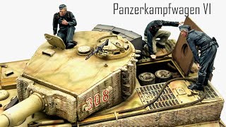 Tamiya 135 Tiger I【First homemade Zimmerit coating】scalemodel tankmodel howtopaint [upl. by Schulz]