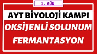 Enerji Dönüşümleri  Oksijenli solunum  Fermantasyon  AYT BİYOLOJİ KAMPI  1gün [upl. by Hoagland]