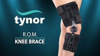 Tynors R O M Knee Brace D10 for immobilization to the knee and multiple orthopedic problems [upl. by Husain]