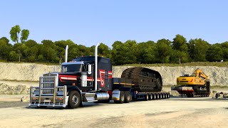 Kenworth W900 LE Heavy Haul  Jake Brake  ETS 2 148 [upl. by Barren385]