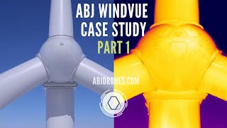 Drone Wind Turbine  Blade Inspection with Thermal Imaging  WindVue Case Study [upl. by Chem]