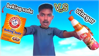 बेकिंग सोडा वर्सेस विनेगर Vinegar VS Baking Soda 😲😧 [upl. by Pearse492]