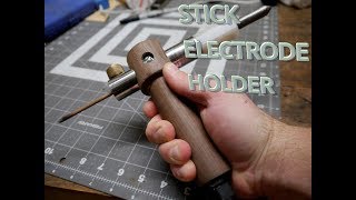 Custom Walnut Stick Electrode Holder for the Miller Syncrowave 250 [upl. by Sidonie]