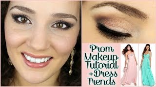 Prom Makeup Tutorial amp Dress Trends for 2014 [upl. by Patsy]