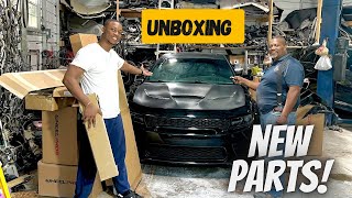 Dodge Charger RT to Hellcat Conversion  Unboxing Parts [upl. by Dever]