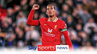 Virgil van Dijk confirms that he is in talks over a new contract at Liverpool [upl. by Anwahsat648]