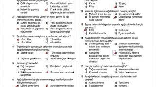 Motor Teknolojisi Yarıyıl sonu sınavı soru ve çözümleri [upl. by Enaj]